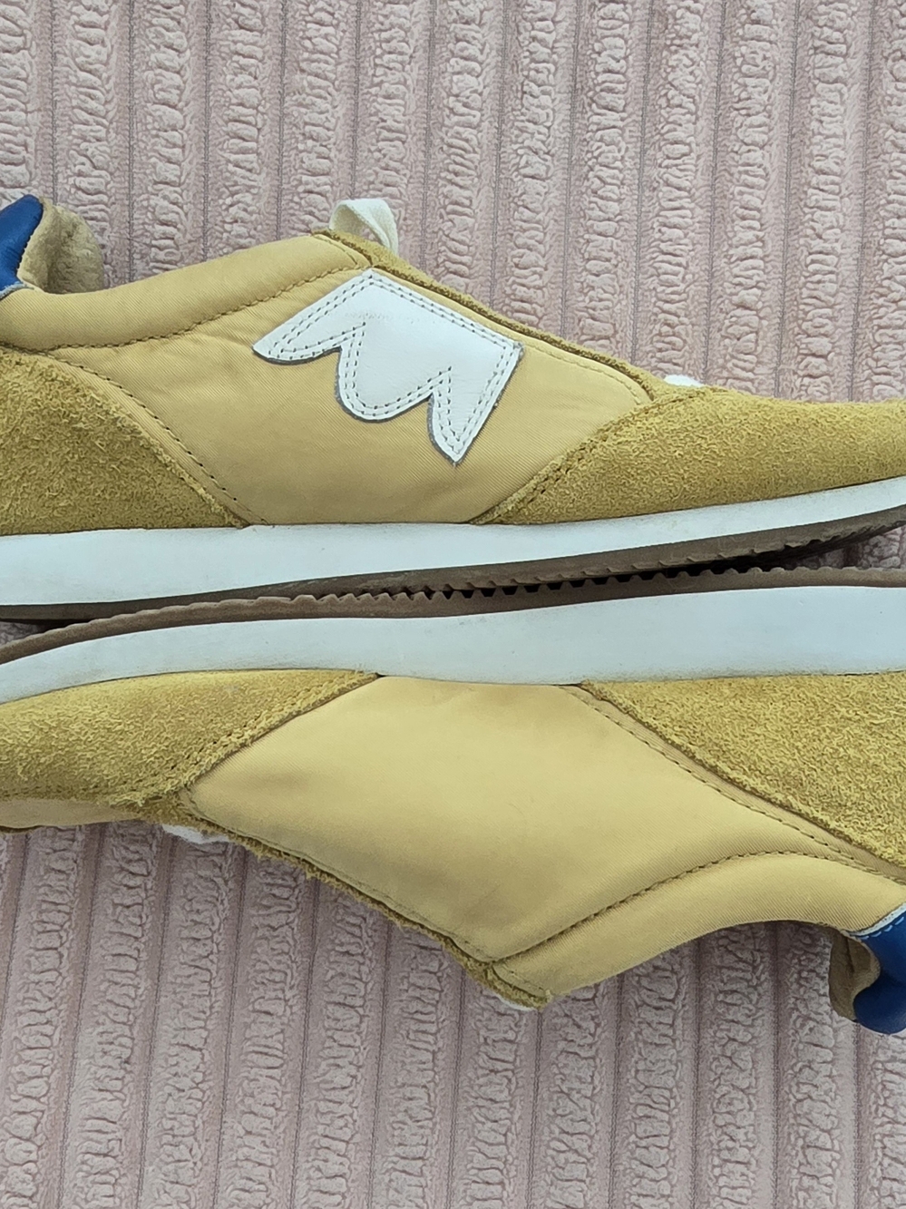 EUC Birdies Yellow Sneakers with Blue Heel Detail - Picture 4 of 9